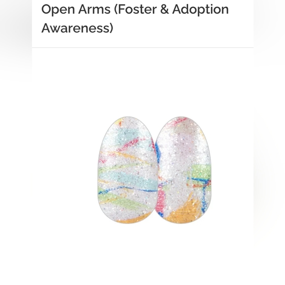 Last chanceCOLOR STREET Open Arms Foster & Adoption Awareness Nail Polish Strips - Picture 6 of 6
